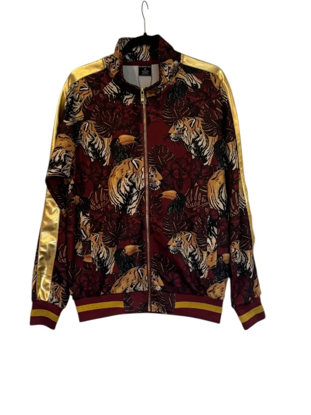 NWT G-Style USA Men's Royal Floral Tiger Tracksuit Set Tulsa King Size M NWT